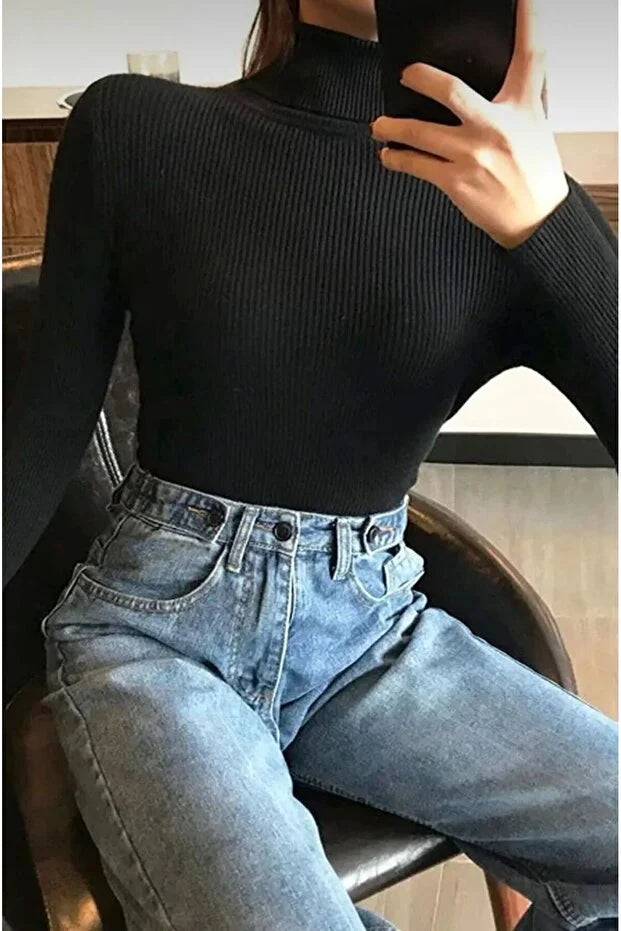 Women’s Full Turtleneck Long-Sleeve Fleece - MRS.IDEA