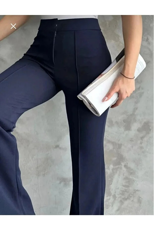 Women’s High-Waist Shaping Flared Palazzo Pants - MRS.IDEA