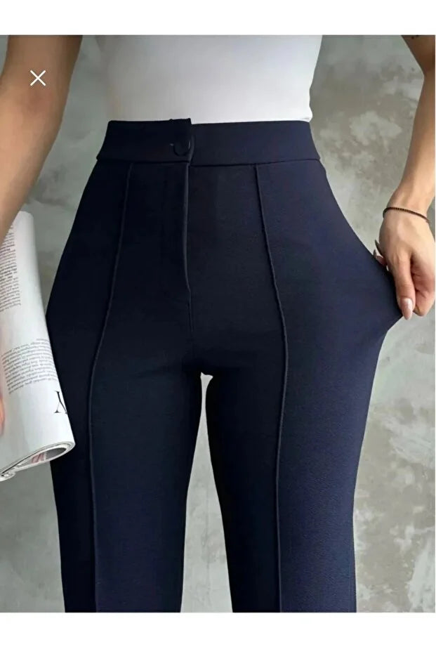 Women’s High-Waist Shaping Flared Palazzo Pants - MRS.IDEA