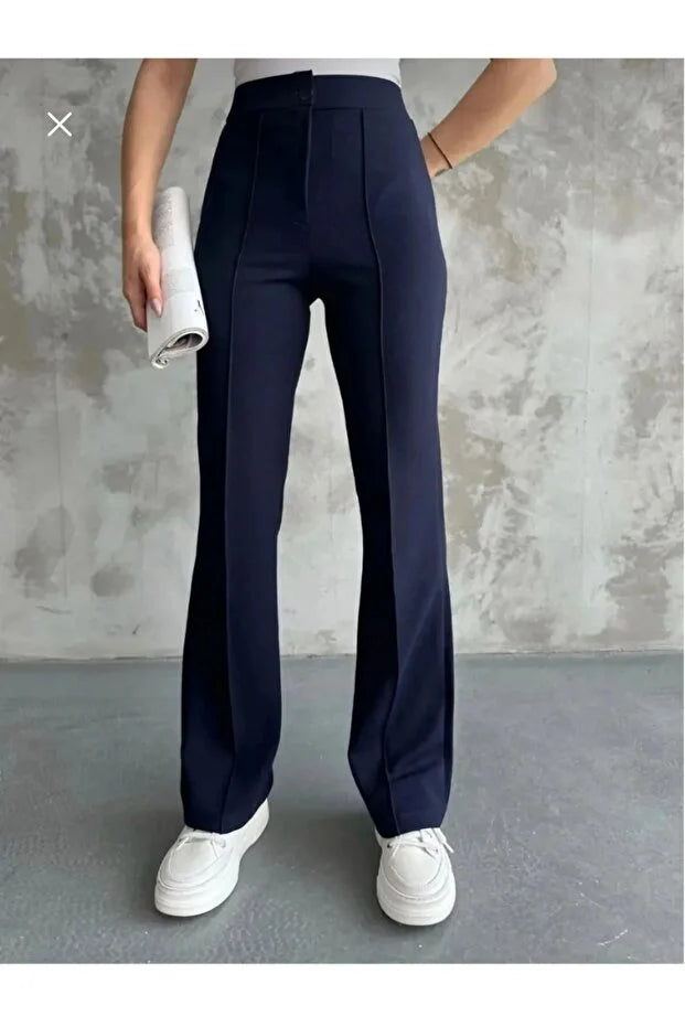 Women’s High-Waist Shaping Flared Palazzo Pants - MRS.IDEA