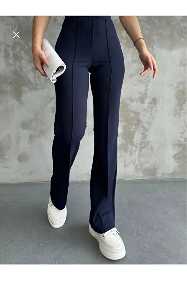 Women’s High-Waist Shaping Flared Palazzo Pants - MRS.IDEA