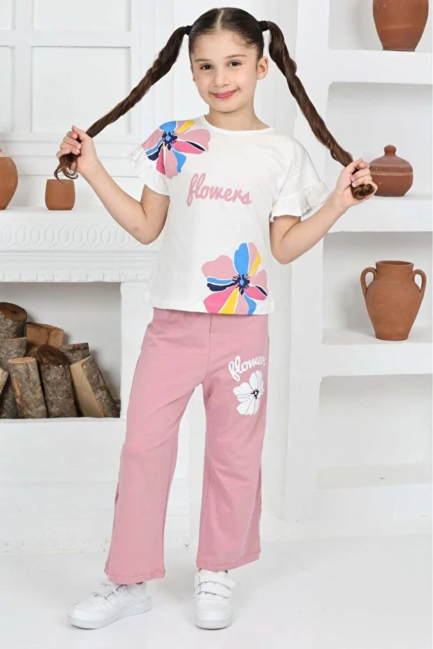 Girls’ Floral Printed Set - MRS.IDEA