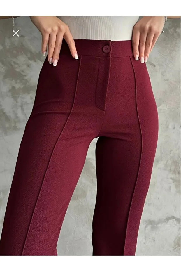 Women’s High-Waist Shaping Flared Palazzo Pants - MRS.IDEA