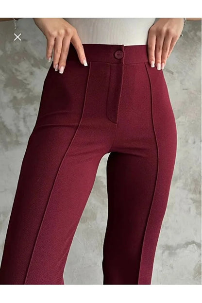 Women’s High-Waist Shaping Flared Palazzo Pants - MRS.IDEA