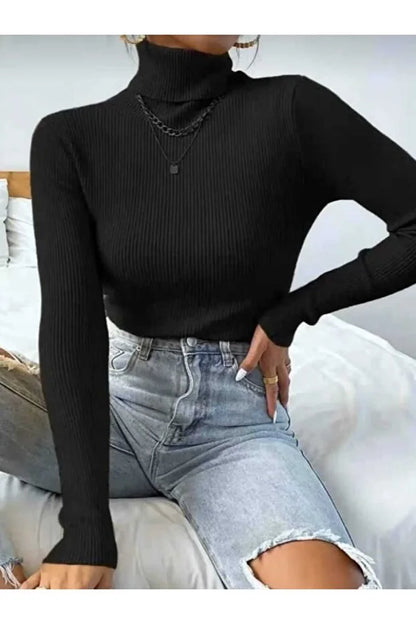 Women’s Full Turtleneck Long-Sleeve Fleece - MRS.IDEA