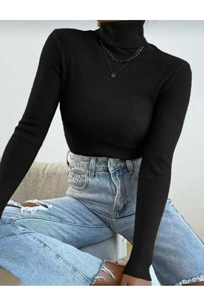 Women’s Full Turtleneck Long-Sleeve Fleece - MRS.IDEA