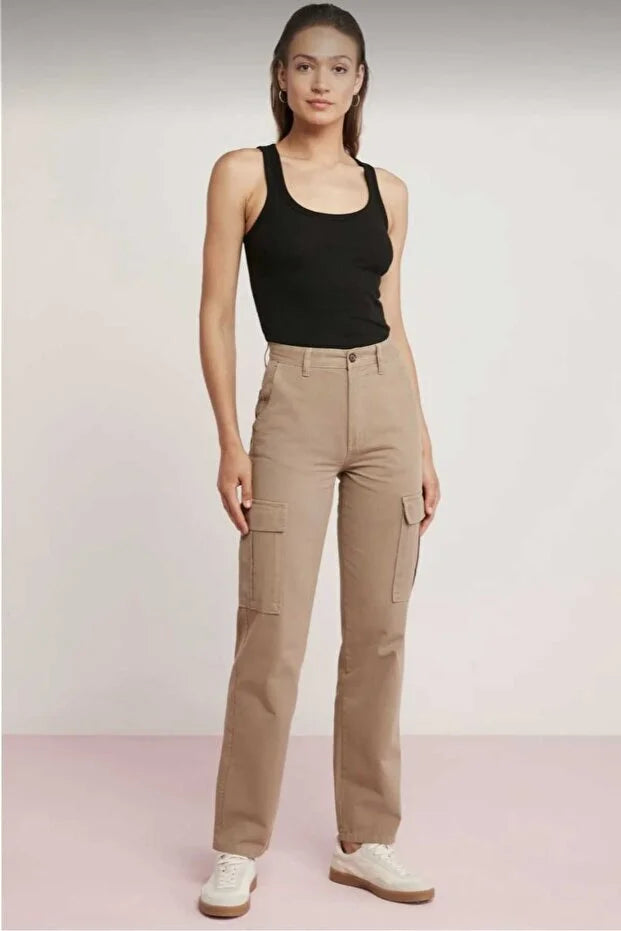 Women’s White Ribbed Thick-Strap Basic Tank Top - MRS.IDEA