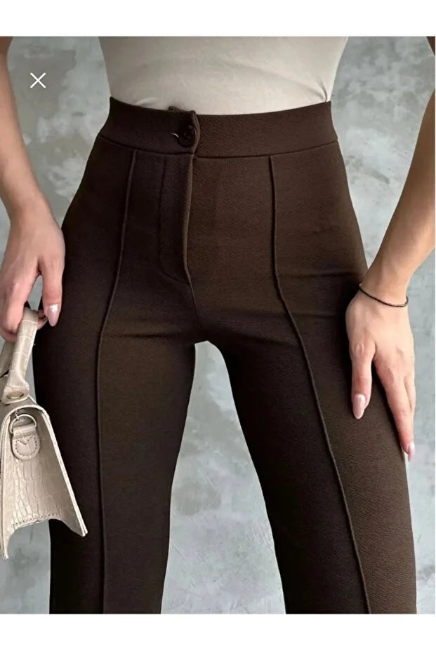 Women’s High-Waist Shaping Flared Palazzo Pants - MRS.IDEA