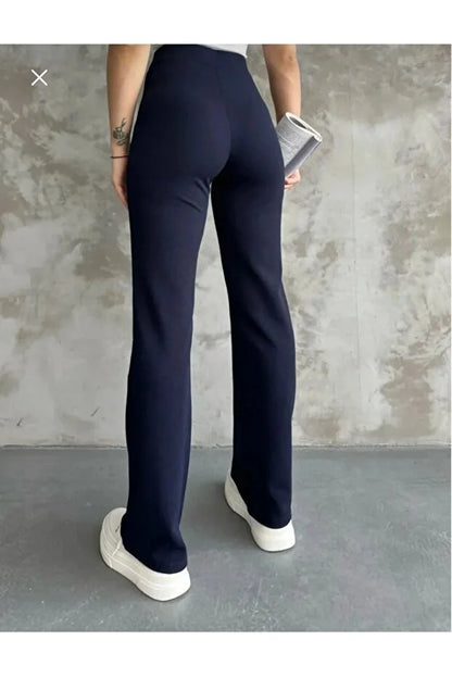 Women’s High-Waist Shaping Flared Palazzo Pants - MRS.IDEA