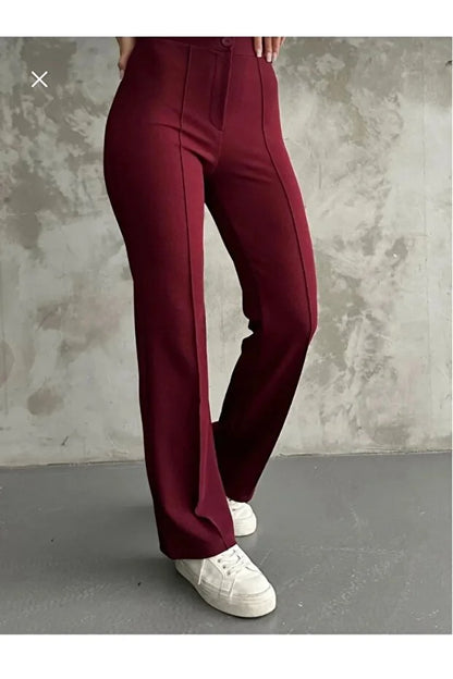Women’s High-Waist Shaping Flared Palazzo Pants - MRS.IDEA
