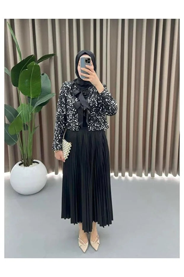 General Brands Women’s Long Pleated Modest Skirt - MRS.IDEA