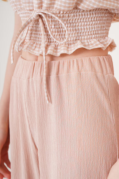 Women’s High-Waist Flared Cotton Leggings with Wide Belt - MRS.IDEA