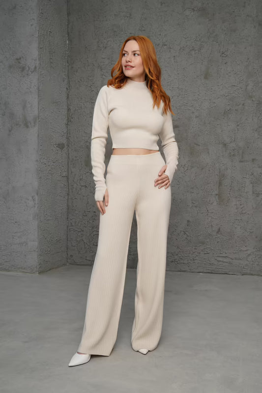 Crop Trousers Straight