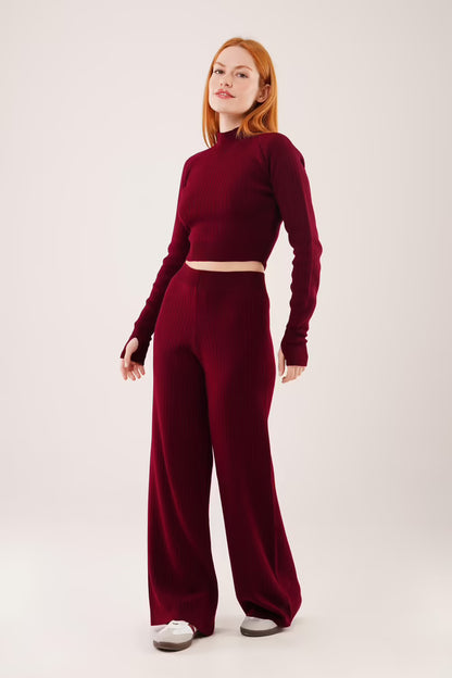 Crop Trousers Straight