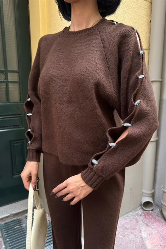 Casual Elegant Set With Palazzo Pants