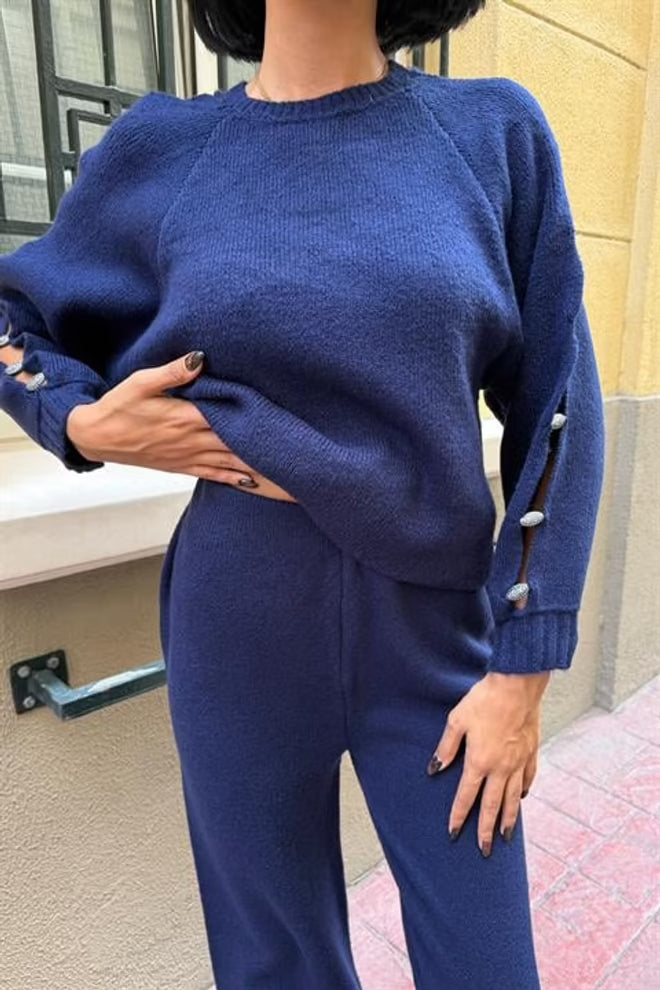 Casual Elegant Set With Palazzo Pants