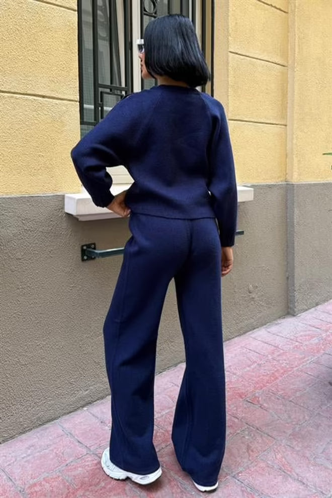 Casual Elegant Set With Palazzo Pants