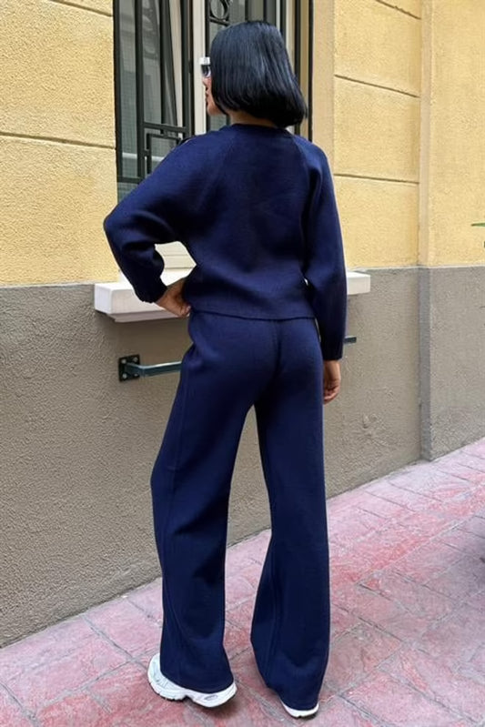 Casual Elegant Set With Palazzo Pants