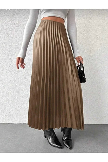 General Brands Women’s Long Pleated Modest Skirt - MRS.IDEA