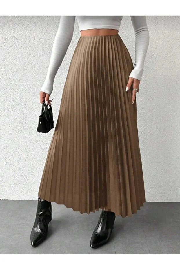General Brands Women’s Long Pleated Modest Skirt - MRS.IDEA