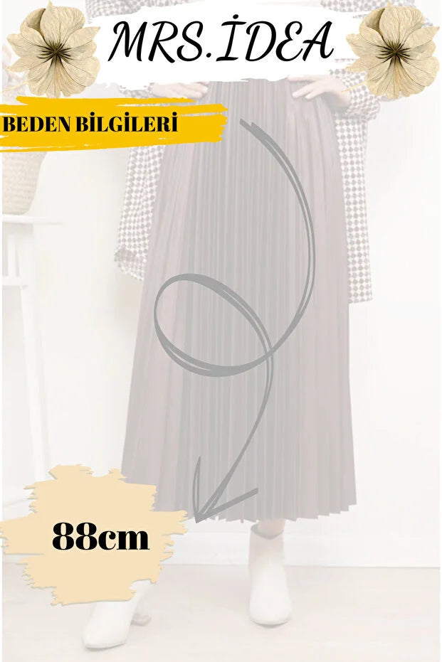 Women’s Long Lightweight Pleated Modest Skirt - MRS.IDEA